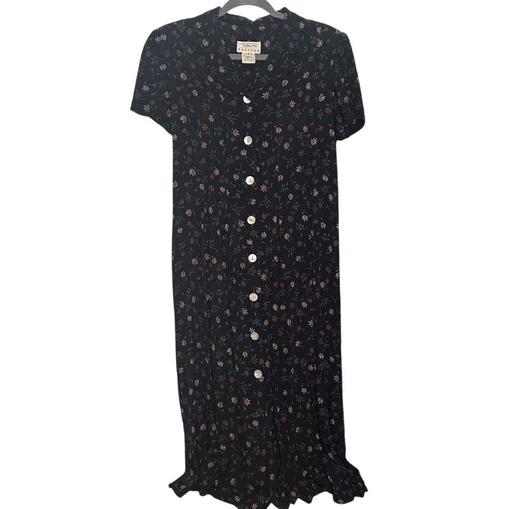 Vintage Talbots Floral Maxi Dress Size 2P